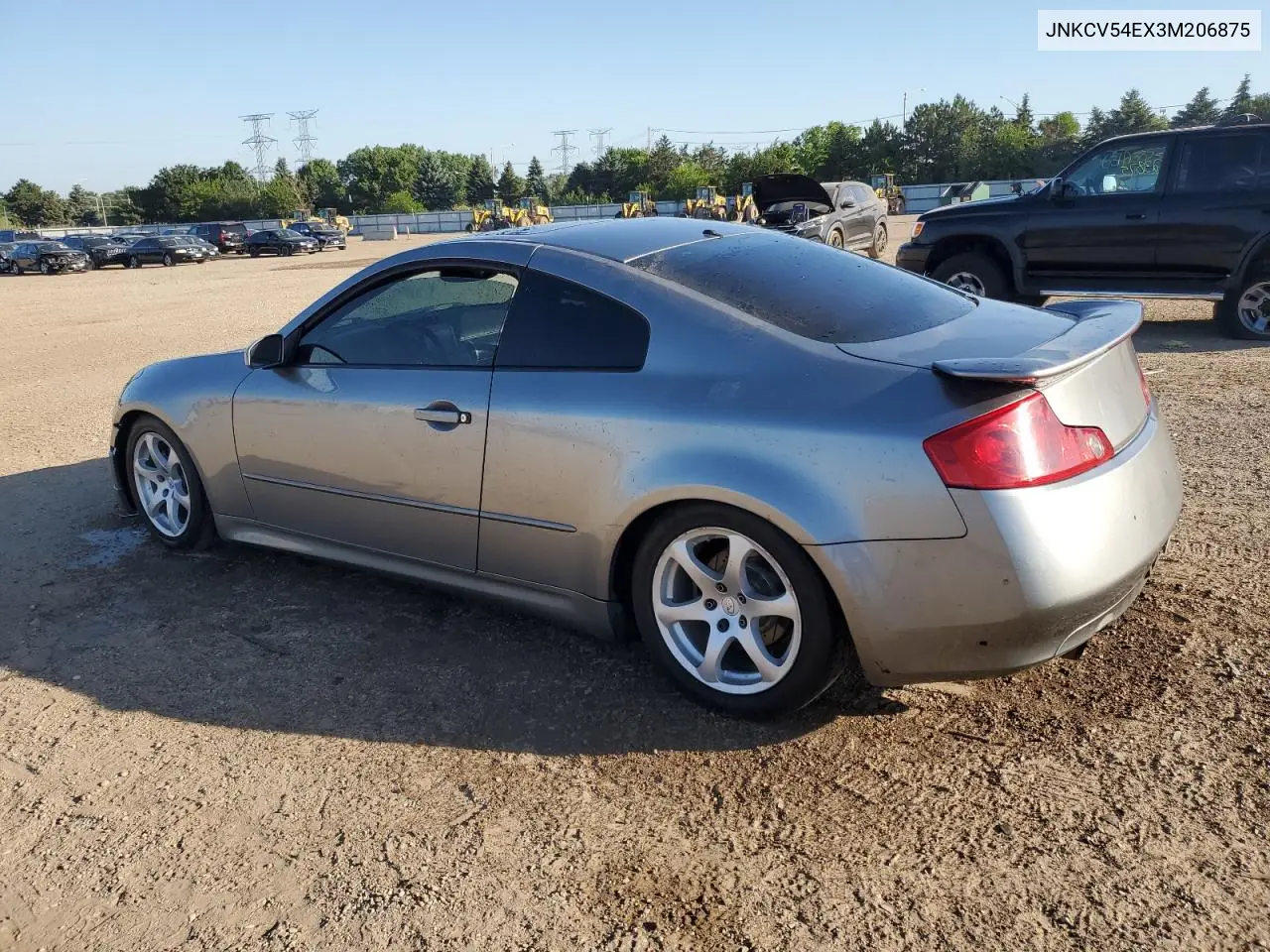 2003 Infiniti G35 VIN: JNKCV54EX3M206875 Lot: 62928285
