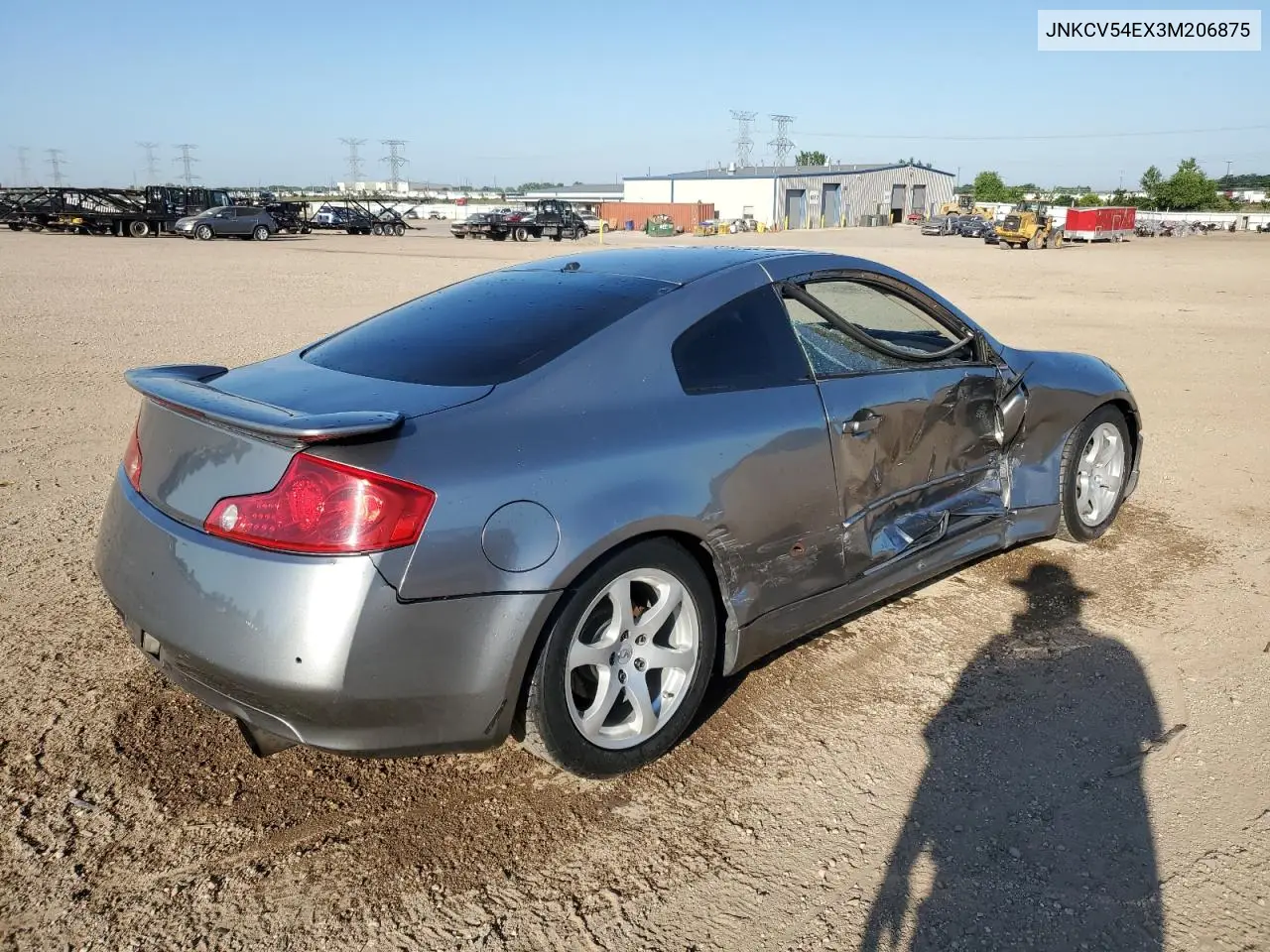 2003 Infiniti G35 VIN: JNKCV54EX3M206875 Lot: 62928285