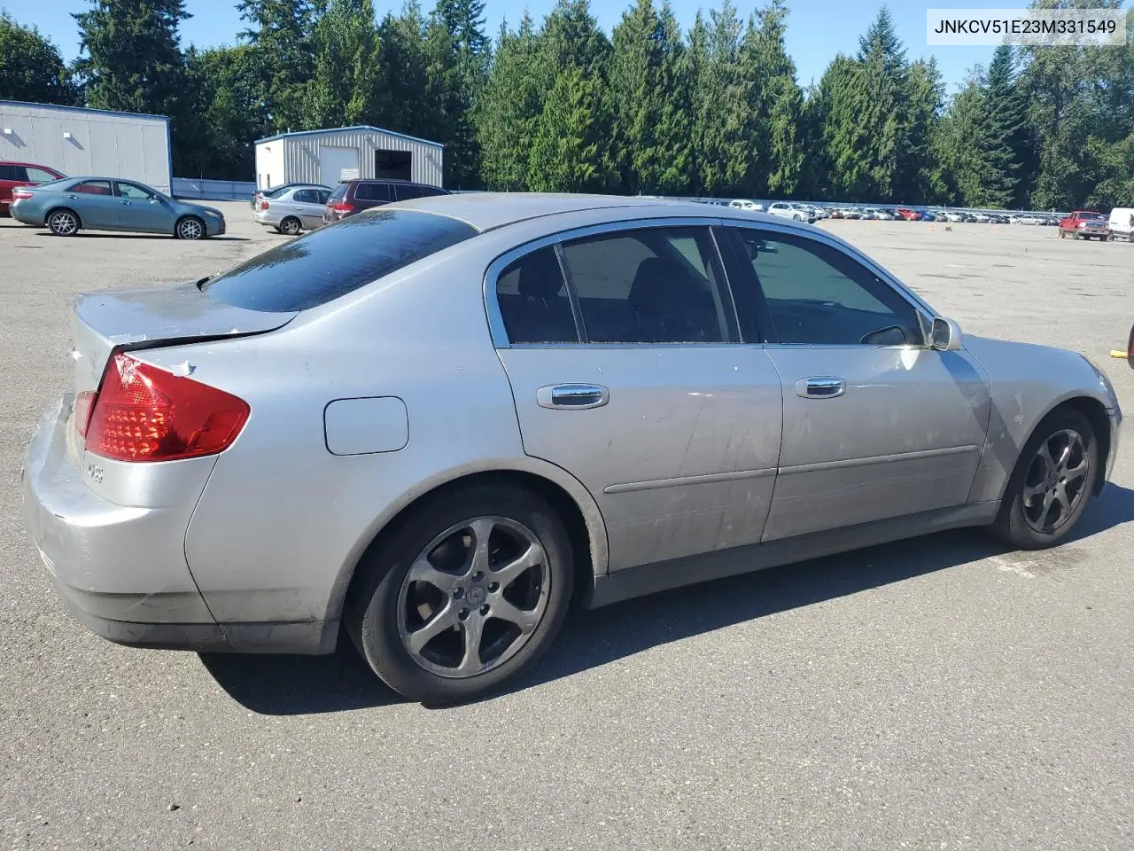 2003 Infiniti G35 VIN: JNKCV51E23M331549 Lot: 63289865