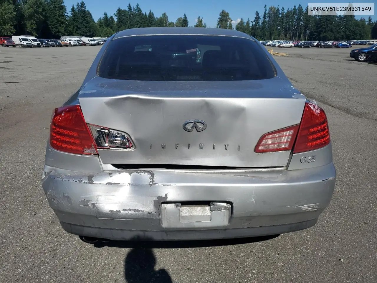 2003 Infiniti G35 VIN: JNKCV51E23M331549 Lot: 63289865