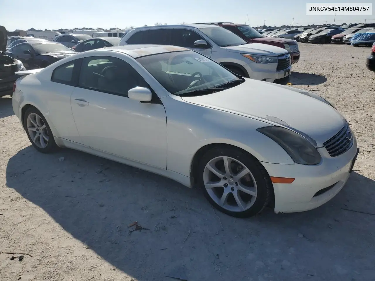 2004 Infiniti G35 VIN: JNKCV54E14M804757 Lot: 46757575