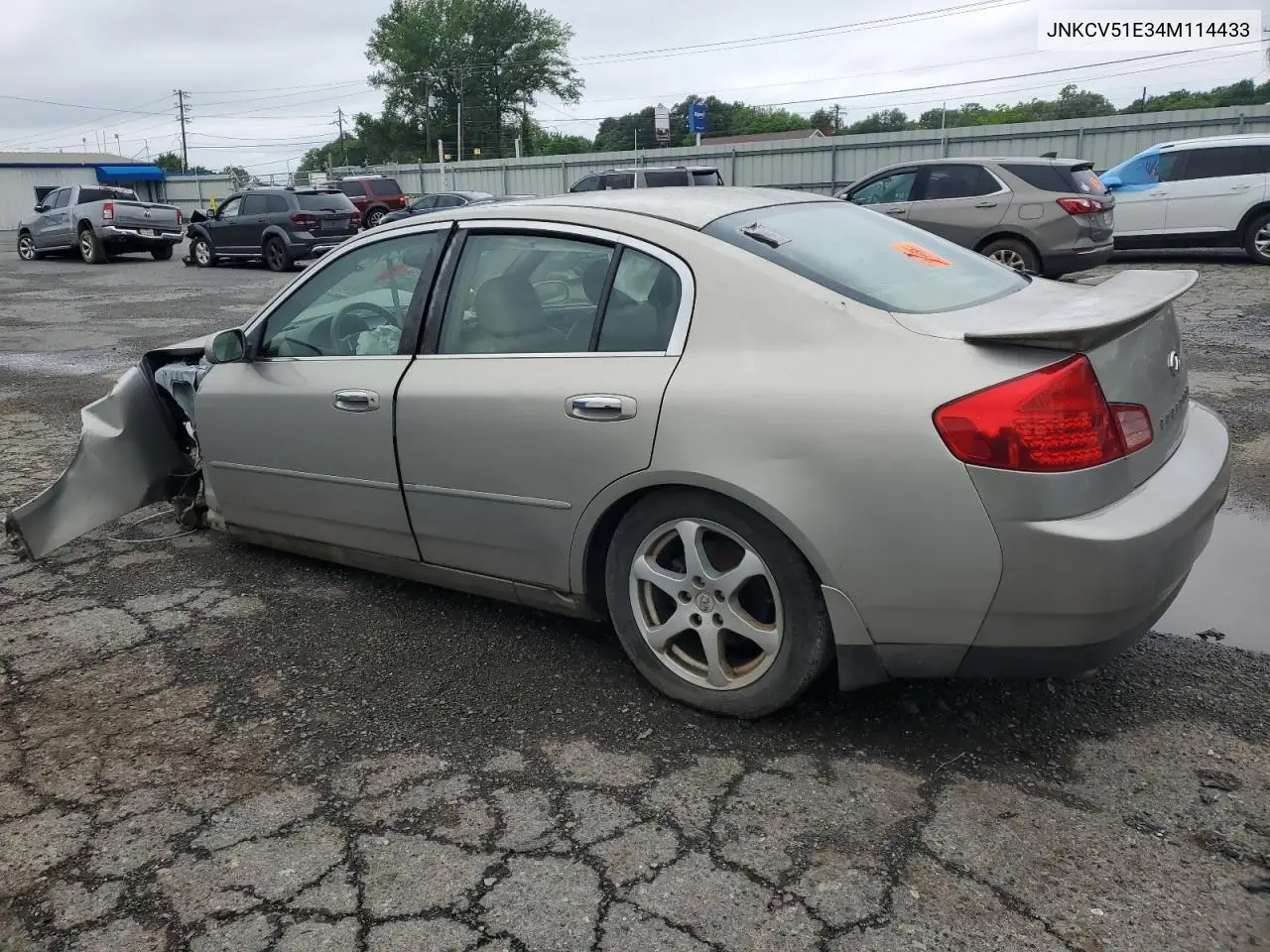 2004 Infiniti G35 VIN: JNKCV51E34M114433 Lot: 54259625