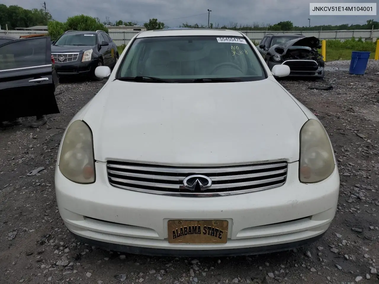 2004 Infiniti G35 VIN: JNKCV51E14M104001 Lot: 55455475
