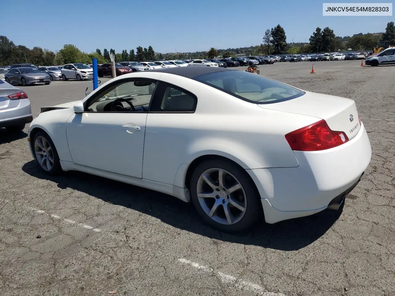 2004 Infiniti G35 VIN: JNKCV54E54M828303 Lot: 56214045