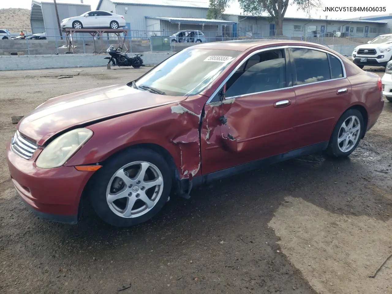 2004 Infiniti G35 VIN: JNKCV51E84M606035 Lot: 59556555