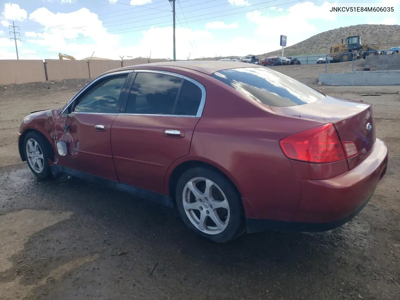 2004 Infiniti G35 VIN: JNKCV51E84M606035 Lot: 59556555