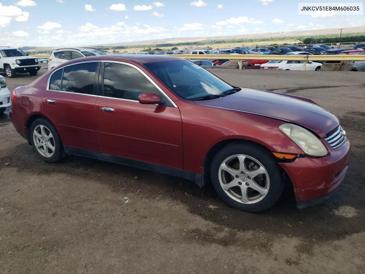 2004 Infiniti G35 VIN: JNKCV51E84M606035 Lot: 59556555