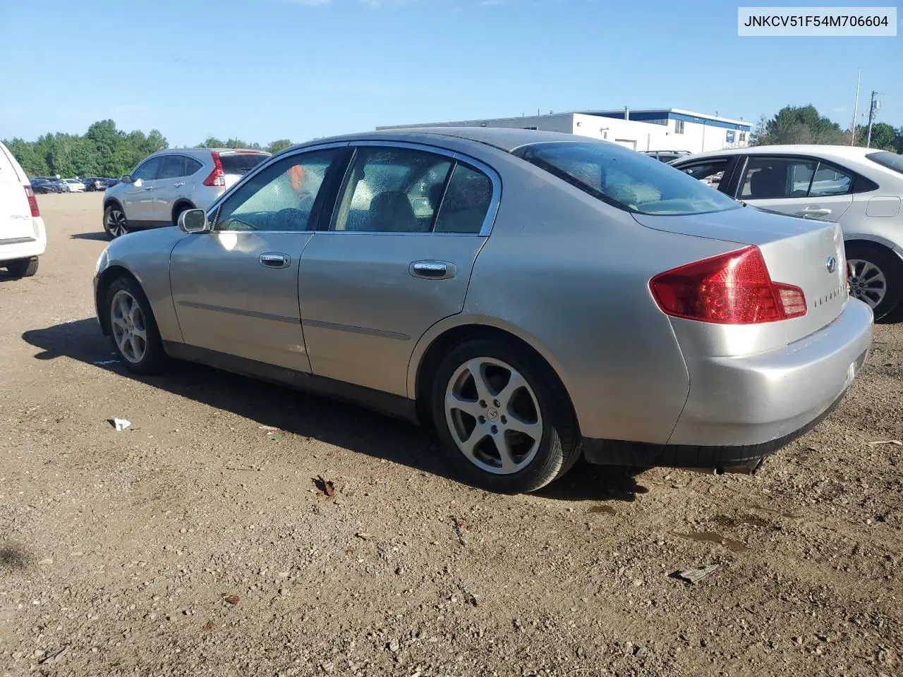 2004 Infiniti G35 VIN: JNKCV51F54M706604 Lot: 62117395