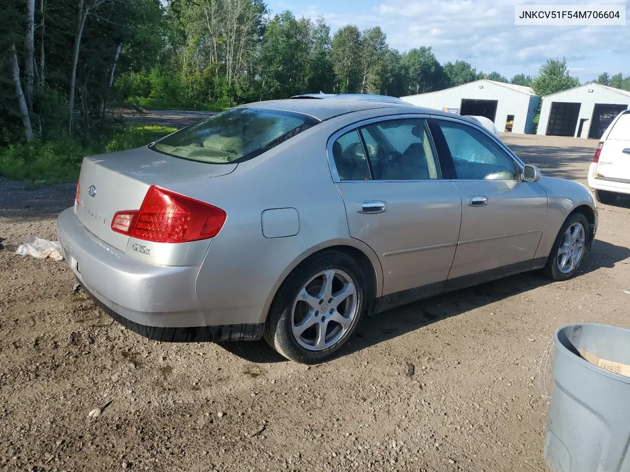 2004 Infiniti G35 VIN: JNKCV51F54M706604 Lot: 62117395