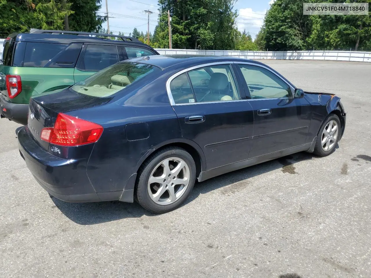2004 Infiniti G35 VIN: JNKCV51F04M718840 Lot: 62203775