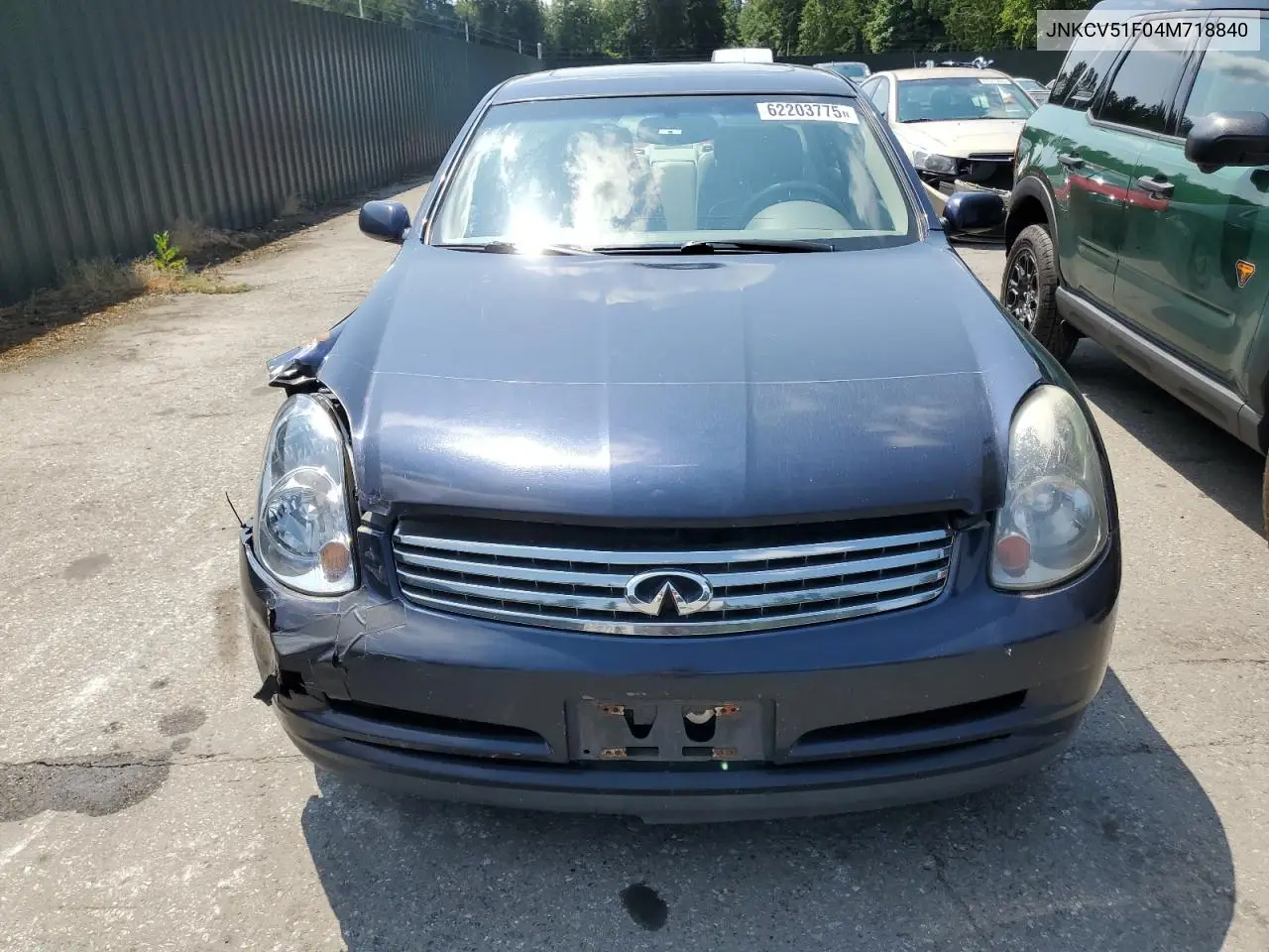 2004 Infiniti G35 VIN: JNKCV51F04M718840 Lot: 62203775