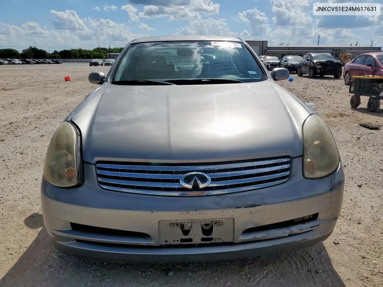 2004 Infiniti G35 VIN: JNKCV51E24M617631 Lot: 62888615