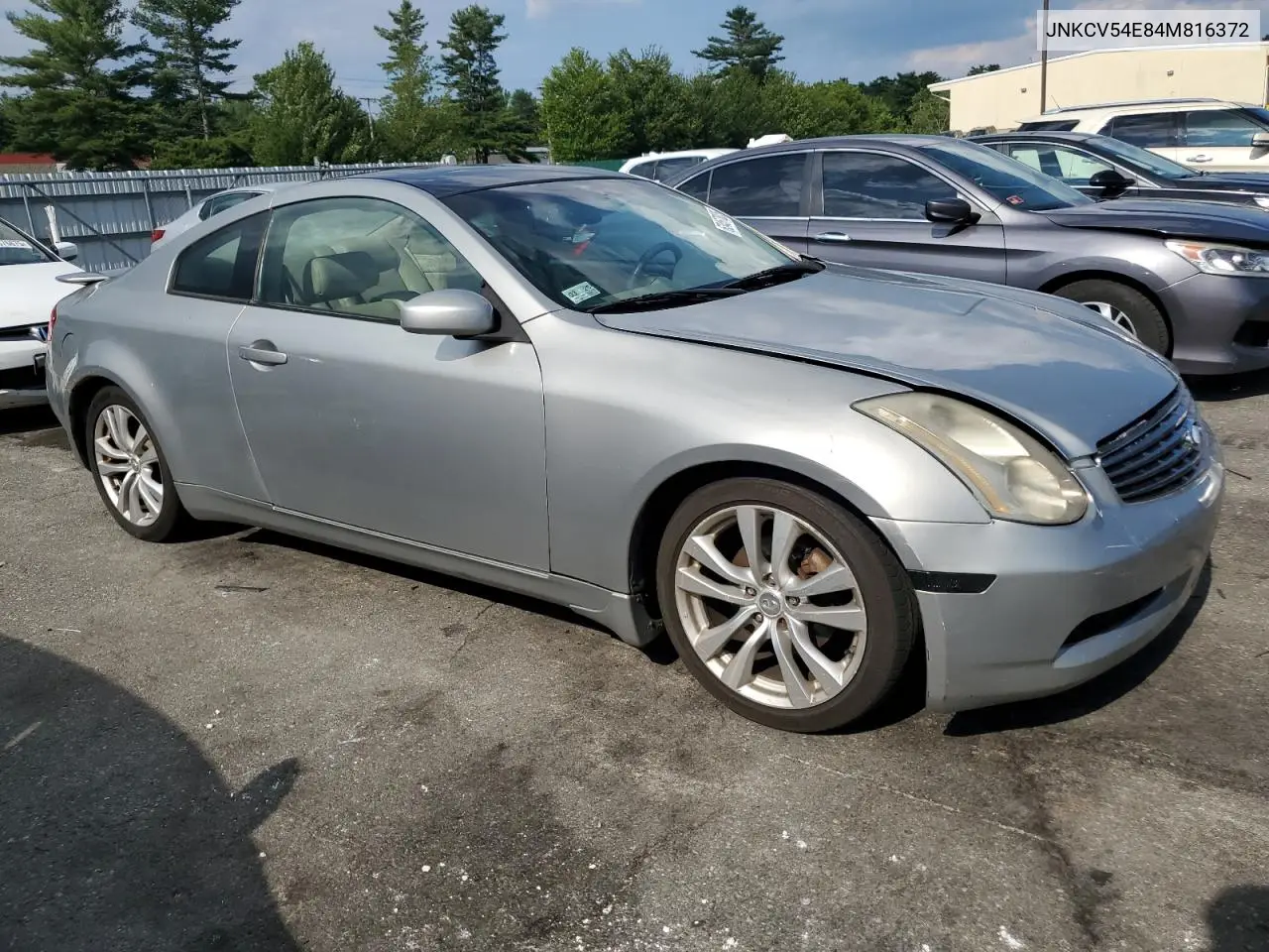 2004 Infiniti G35 VIN: JNKCV54E84M816372 Lot: 63467825
