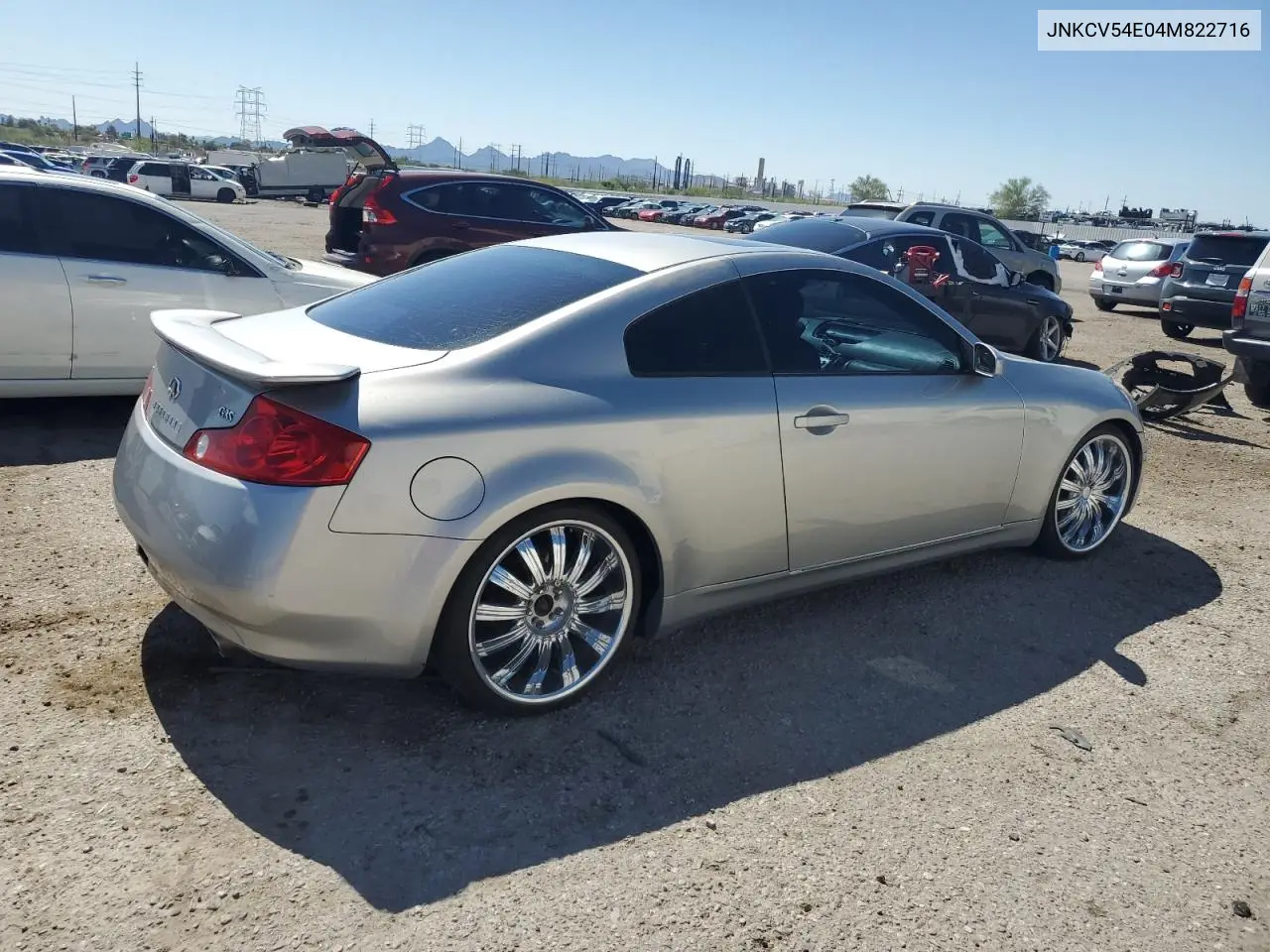 2004 Infiniti G35 VIN: JNKCV54E04M822716 Lot: 65805155