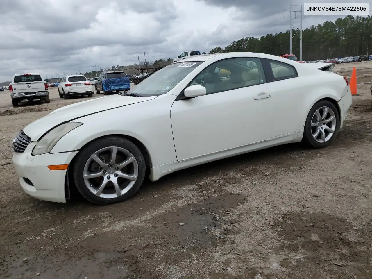2005 Infiniti G35 VIN: JNKCV54E75M422606 Lot: 46889165