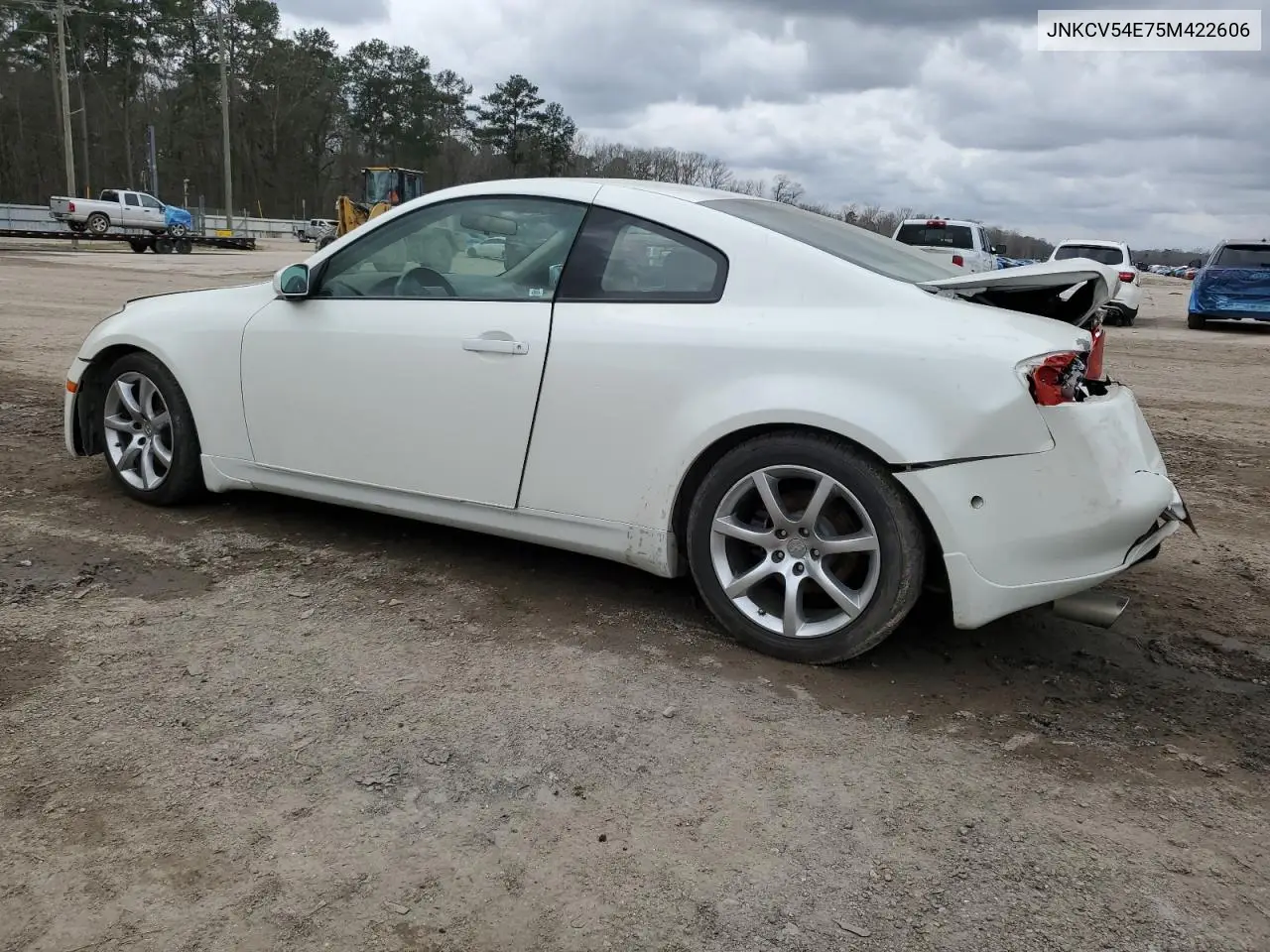 2005 Infiniti G35 VIN: JNKCV54E75M422606 Lot: 46889165