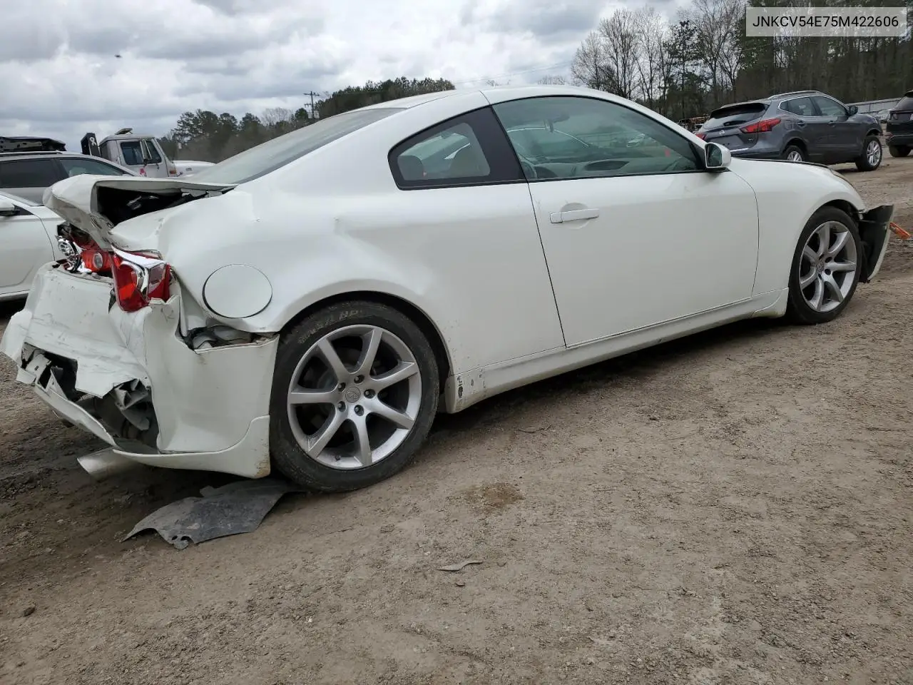 2005 Infiniti G35 VIN: JNKCV54E75M422606 Lot: 46889165