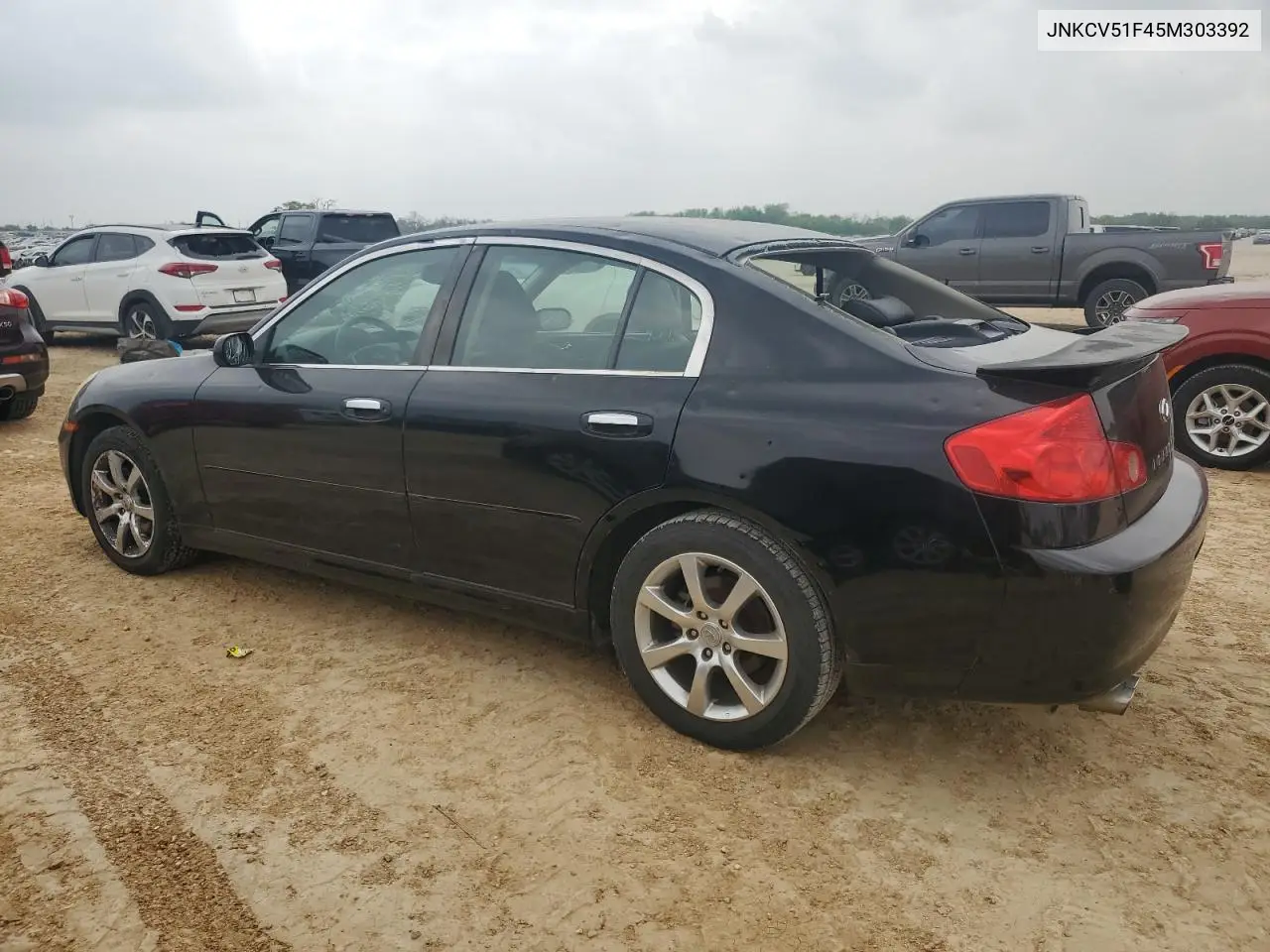 2005 Infiniti G35 VIN: JNKCV51F45M303392 Lot: 50579425