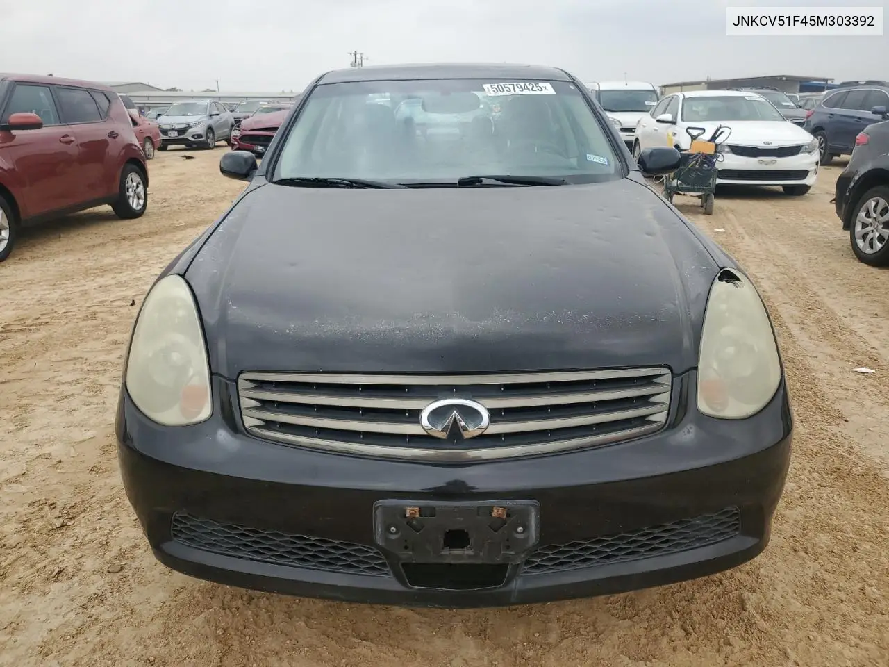 2005 Infiniti G35 VIN: JNKCV51F45M303392 Lot: 50579425