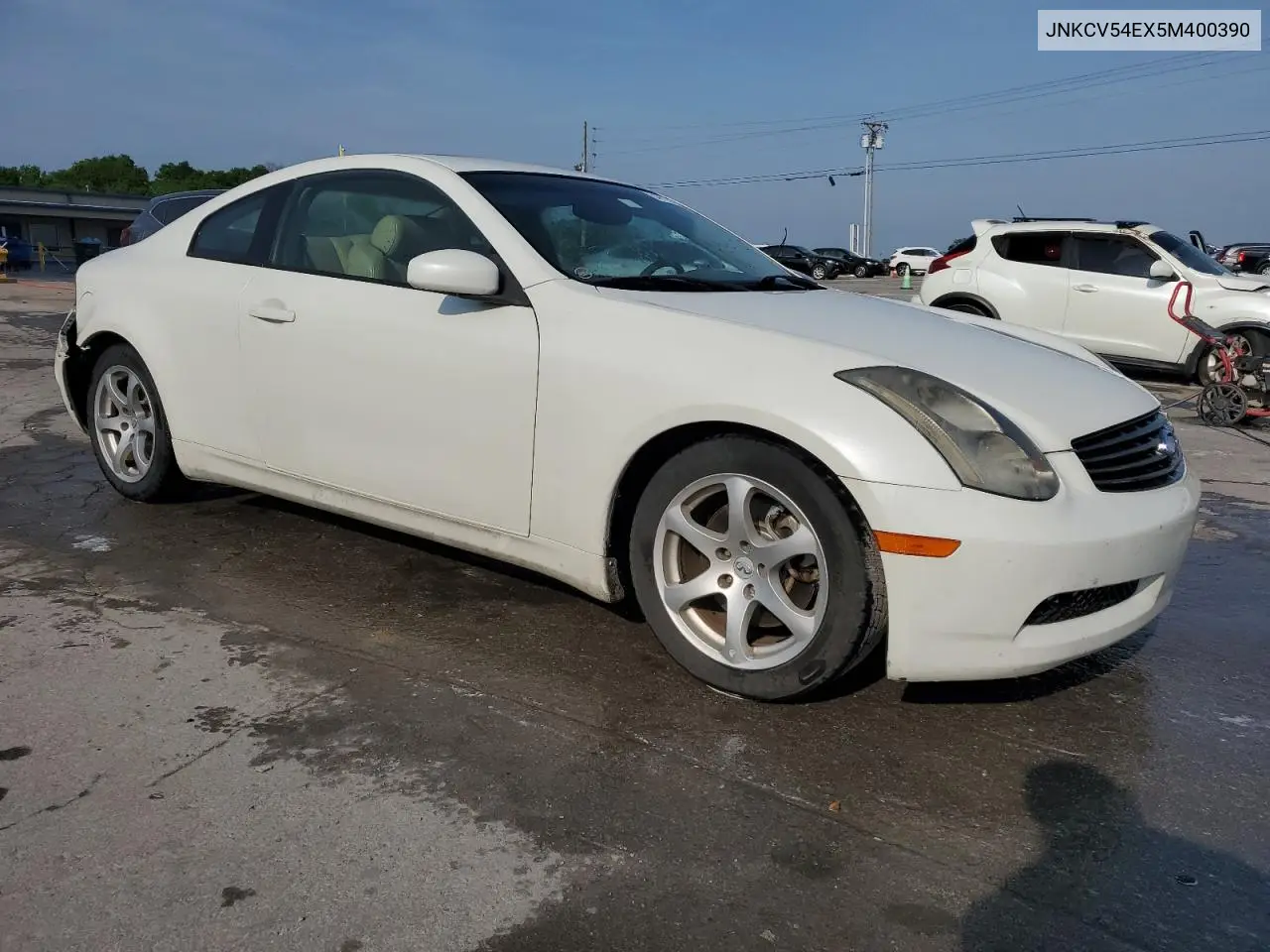 2005 Infiniti G35 VIN: JNKCV54EX5M400390 Lot: 54713485