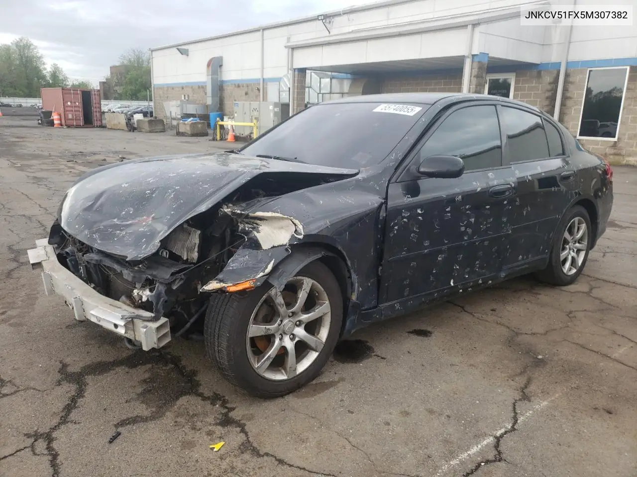 2005 Infiniti G35 VIN: JNKCV51FX5M307382 Lot: 55740055