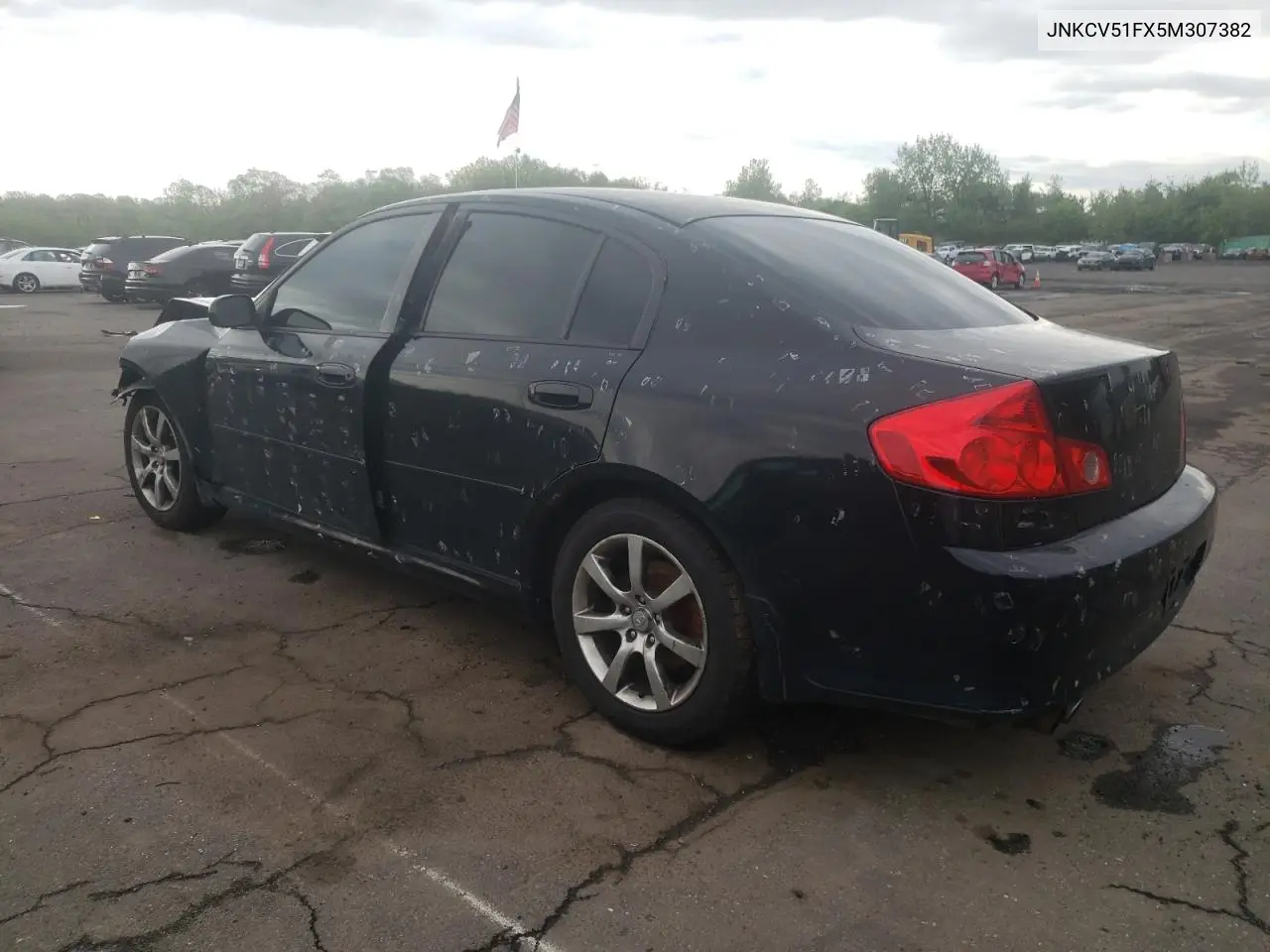 2005 Infiniti G35 VIN: JNKCV51FX5M307382 Lot: 55740055