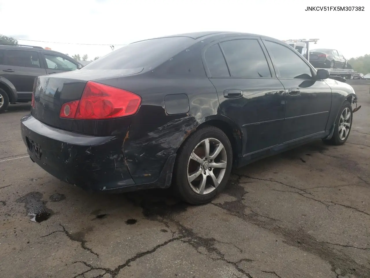 2005 Infiniti G35 VIN: JNKCV51FX5M307382 Lot: 55740055