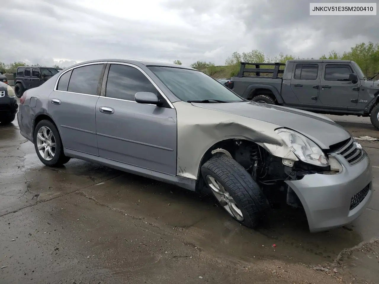 2005 Infiniti G35 VIN: JNKCV51E35M200410 Lot: 55945375