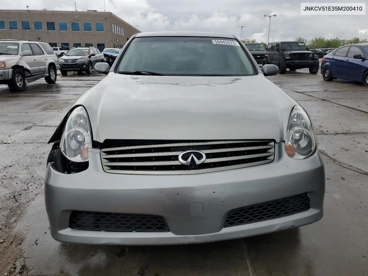 2005 Infiniti G35 VIN: JNKCV51E35M200410 Lot: 55945375