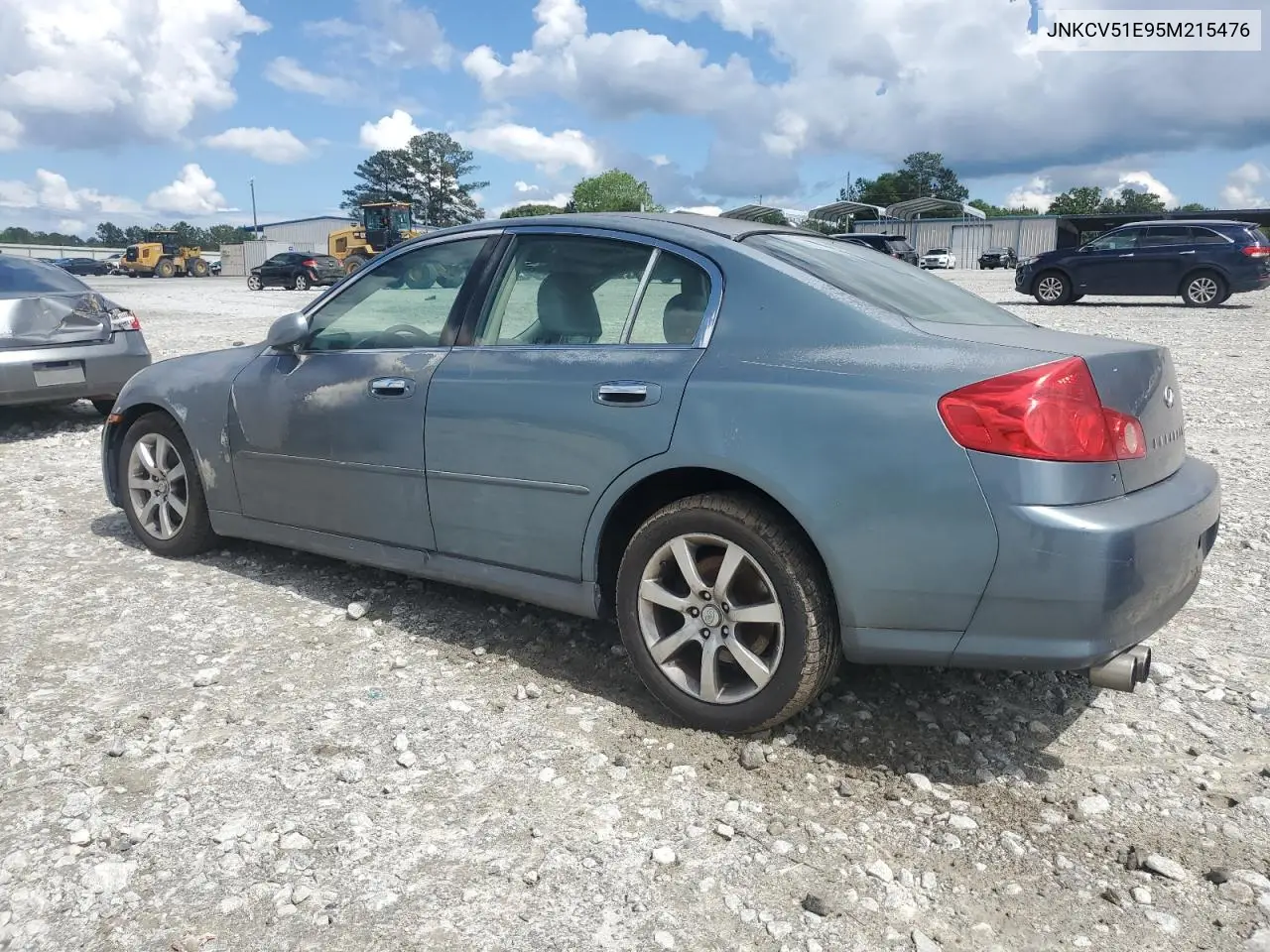 2005 Infiniti G35 VIN: JNKCV51E95M215476 Lot: 56551955