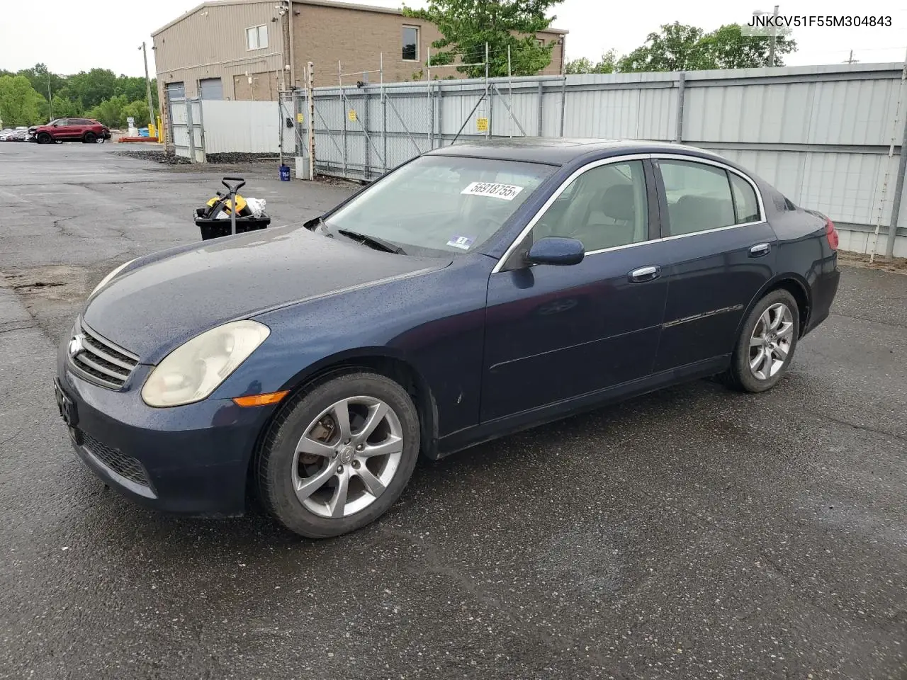 2005 Infiniti G35 VIN: JNKCV51F55M304843 Lot: 56918755