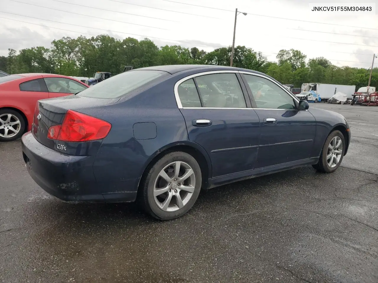 2005 Infiniti G35 VIN: JNKCV51F55M304843 Lot: 56918755