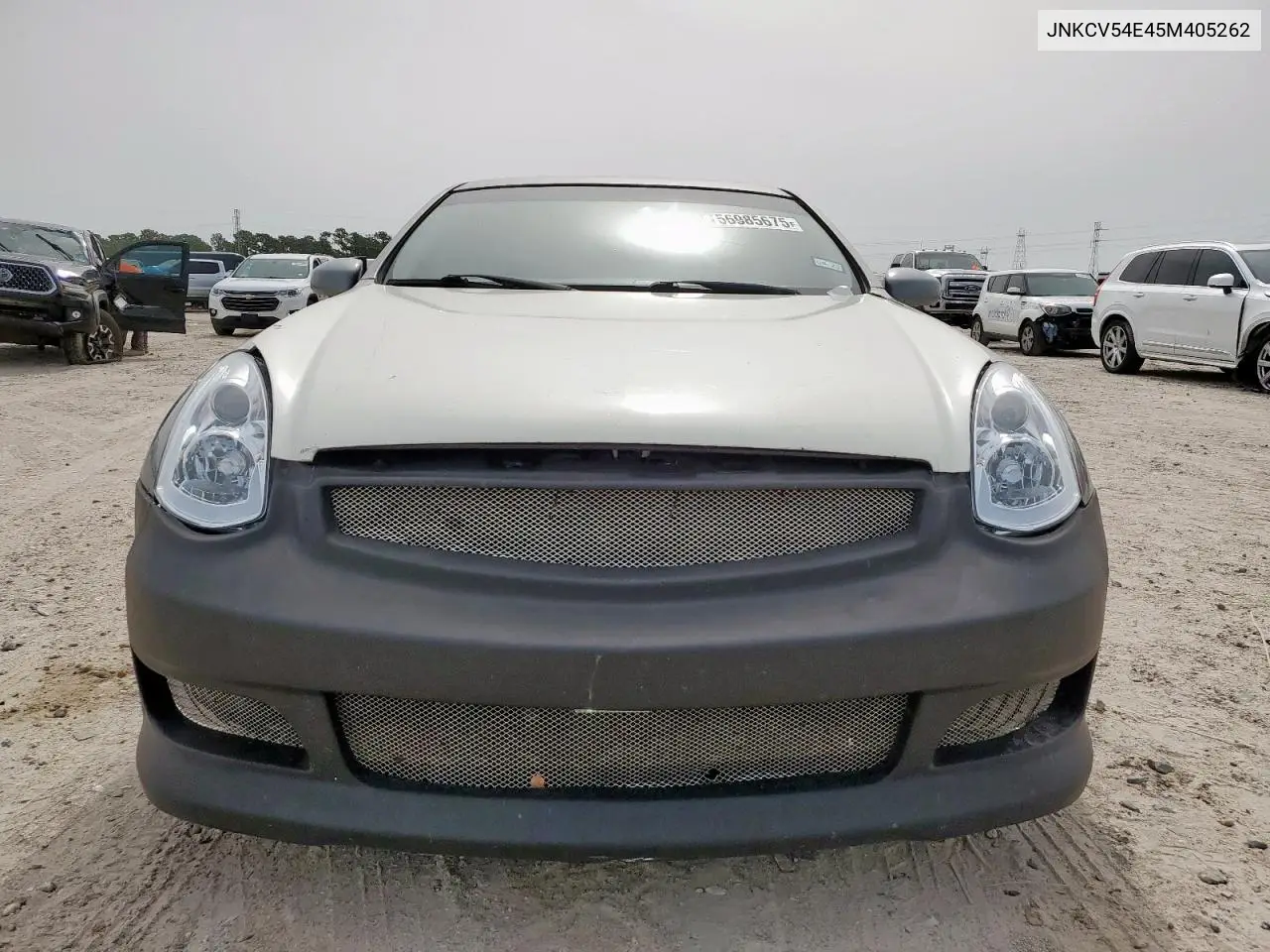 2005 Infiniti G35 VIN: JNKCV54E45M405262 Lot: 56985675