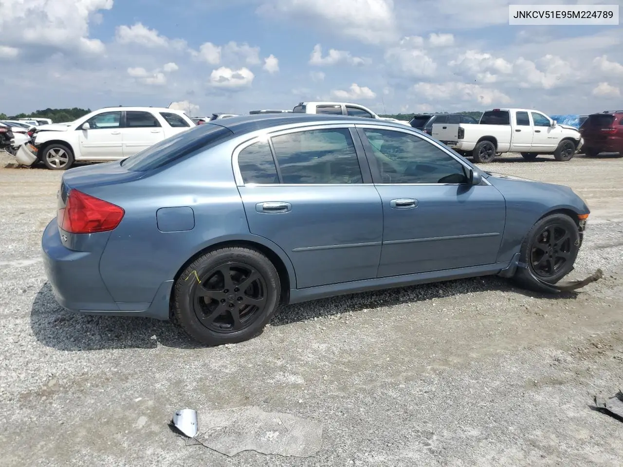 2005 Infiniti G35 VIN: JNKCV51E95M224789 Lot: 57143305