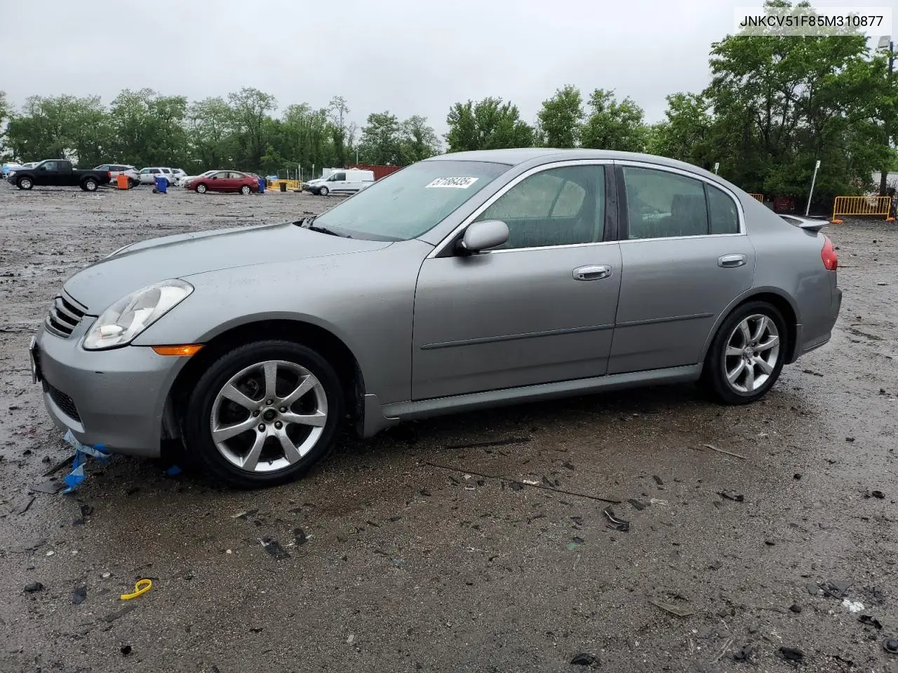 2005 Infiniti G35 VIN: JNKCV51F85M310877 Lot: 57186435
