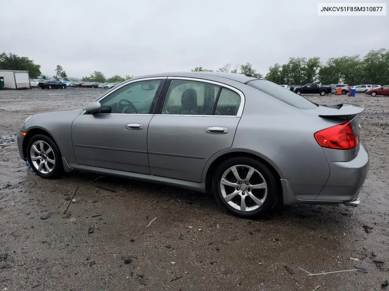 2005 Infiniti G35 VIN: JNKCV51F85M310877 Lot: 57186435