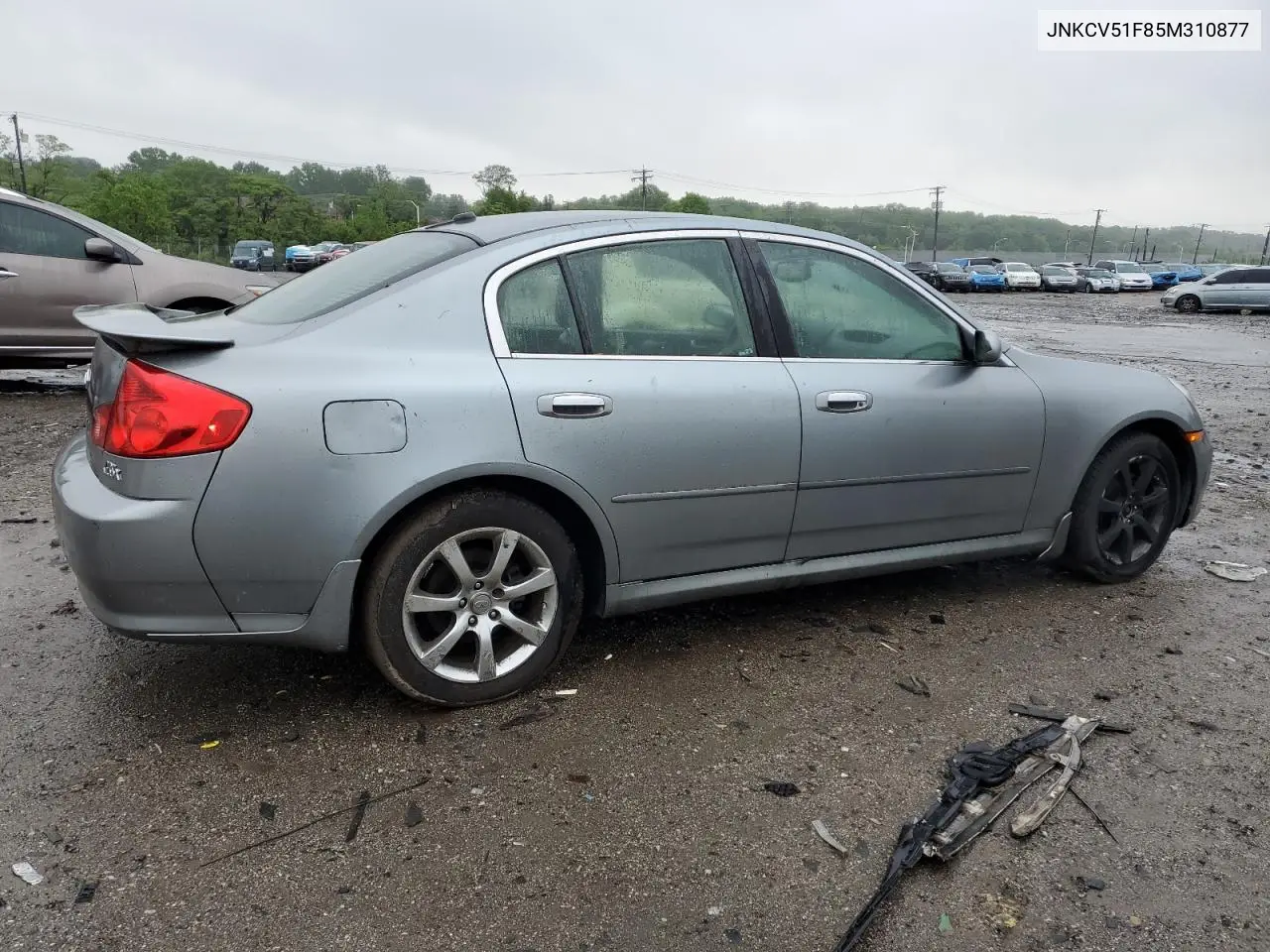 2005 Infiniti G35 VIN: JNKCV51F85M310877 Lot: 57186435