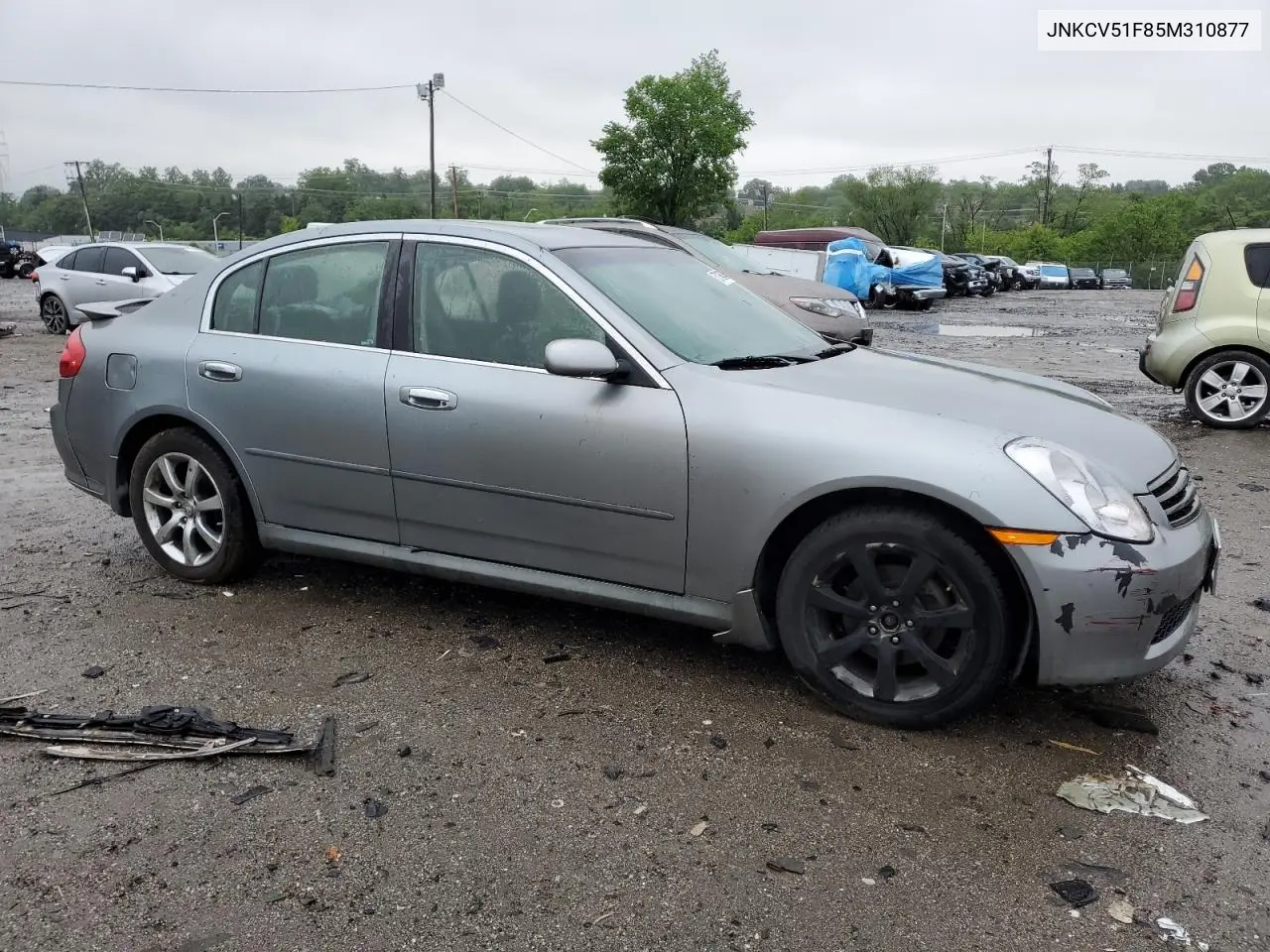 2005 Infiniti G35 VIN: JNKCV51F85M310877 Lot: 57186435