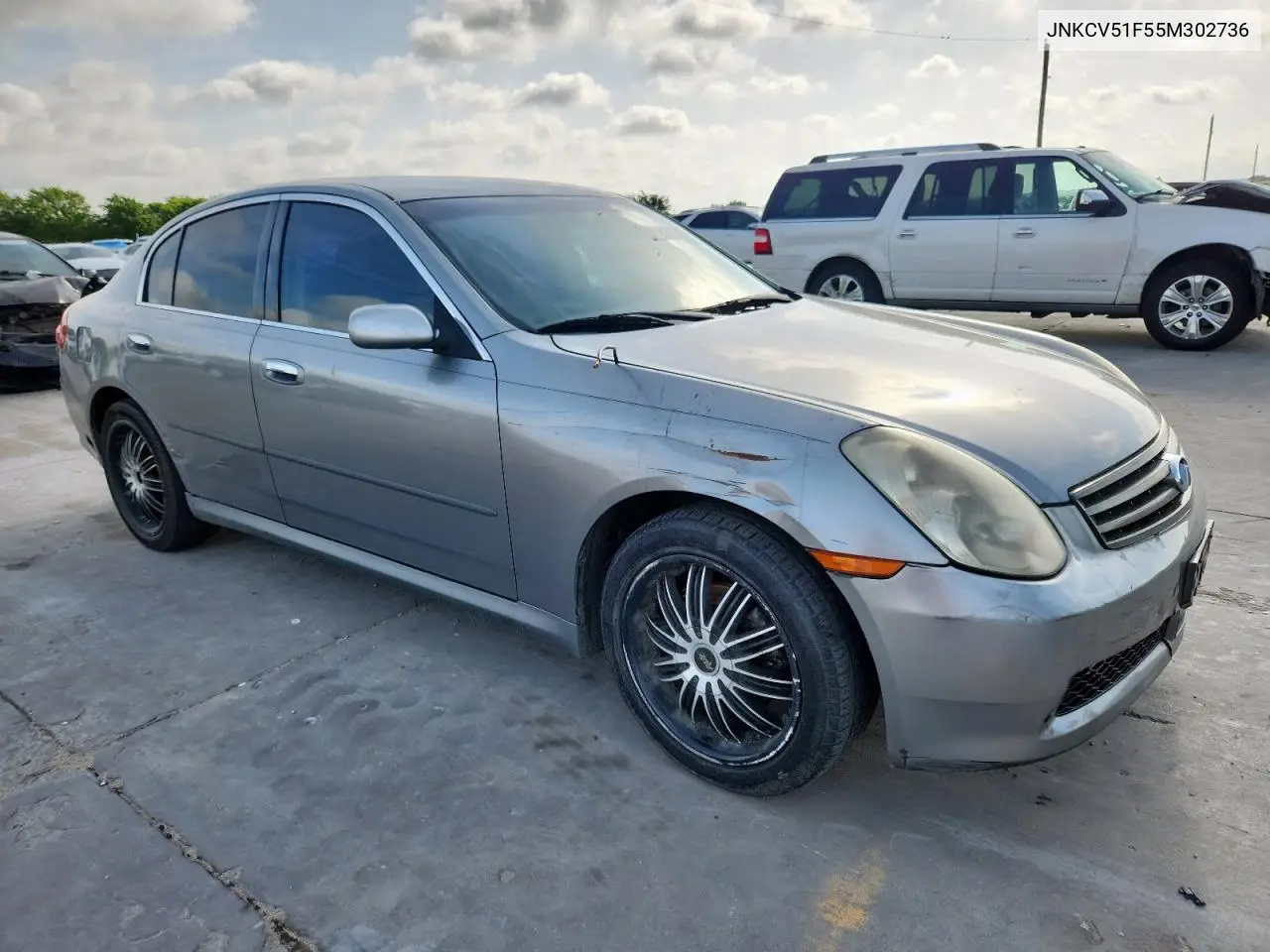 2005 Infiniti G35 VIN: JNKCV51F55M302736 Lot: 62109345