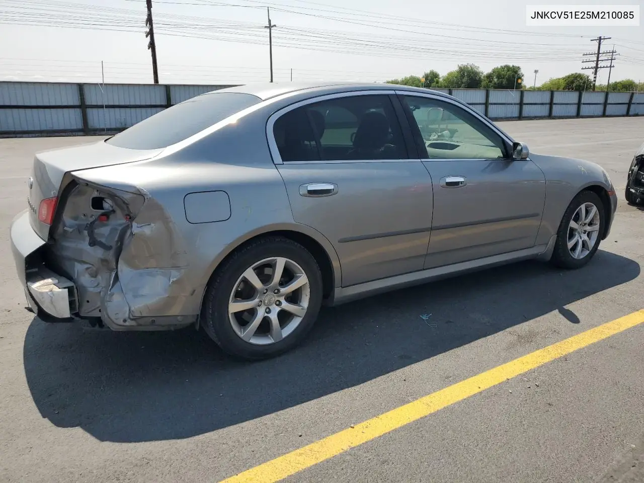 2005 Infiniti G35 VIN: JNKCV51E25M210085 Lot: 62200515