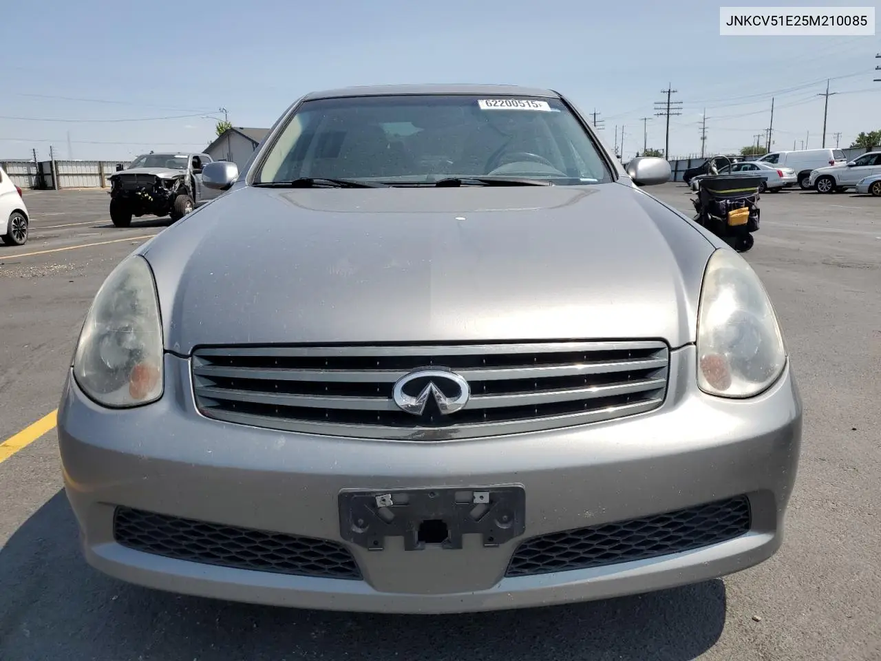 2005 Infiniti G35 VIN: JNKCV51E25M210085 Lot: 62200515