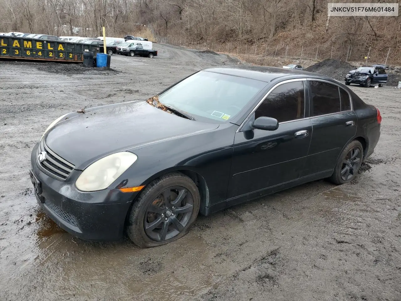 2006 Infiniti G35 VIN: JNKCV51F76M601484 Lot: 47384015