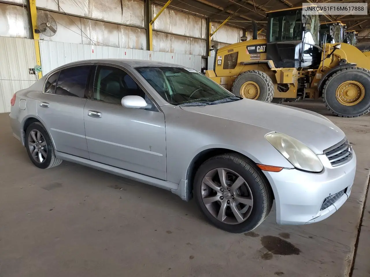 2006 Infiniti G35 VIN: JNKCV51F16M617888 Lot: 56682775