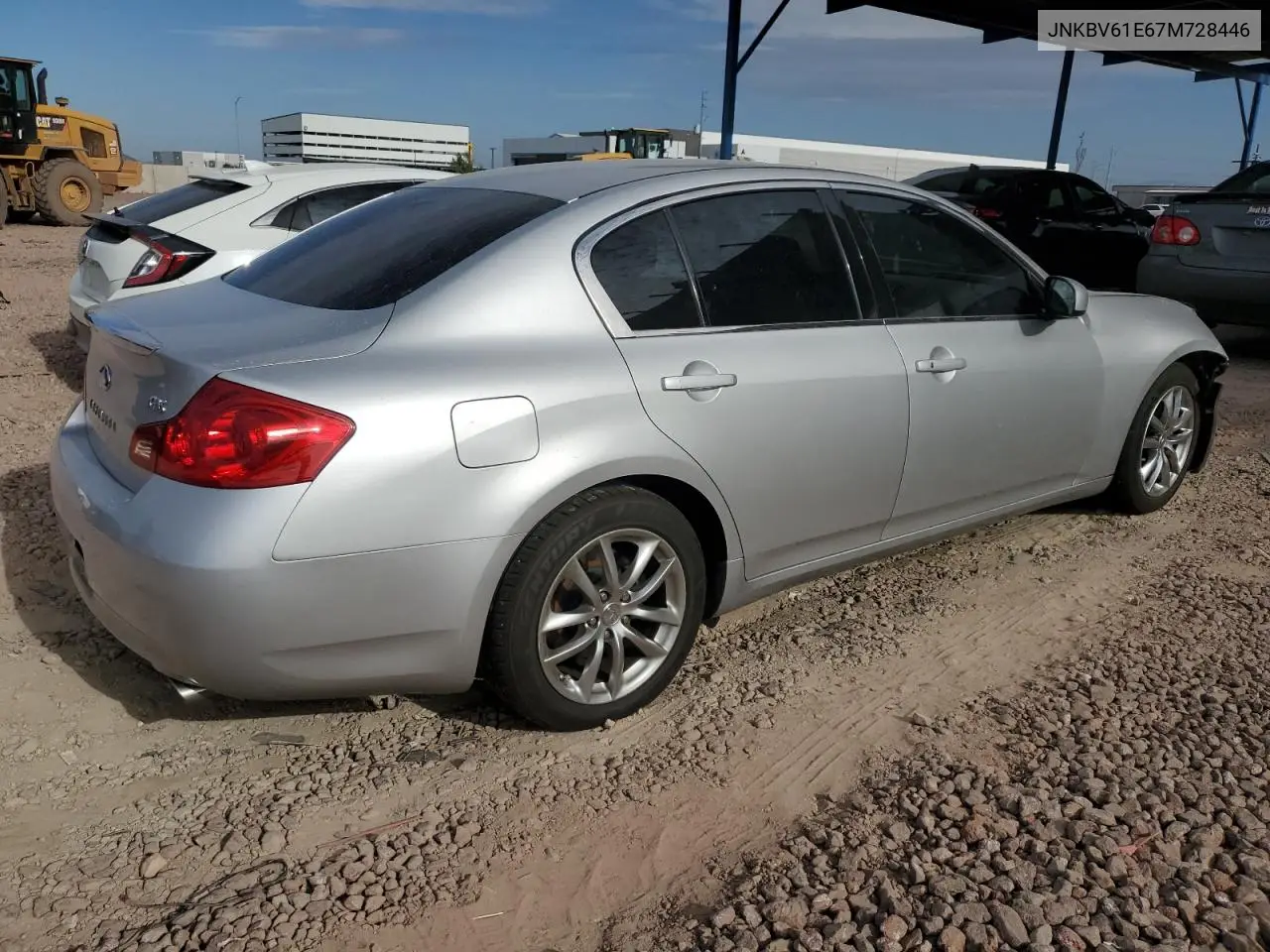 2007 Infiniti G35 VIN: JNKBV61E67M728446 Lot: 55973095
