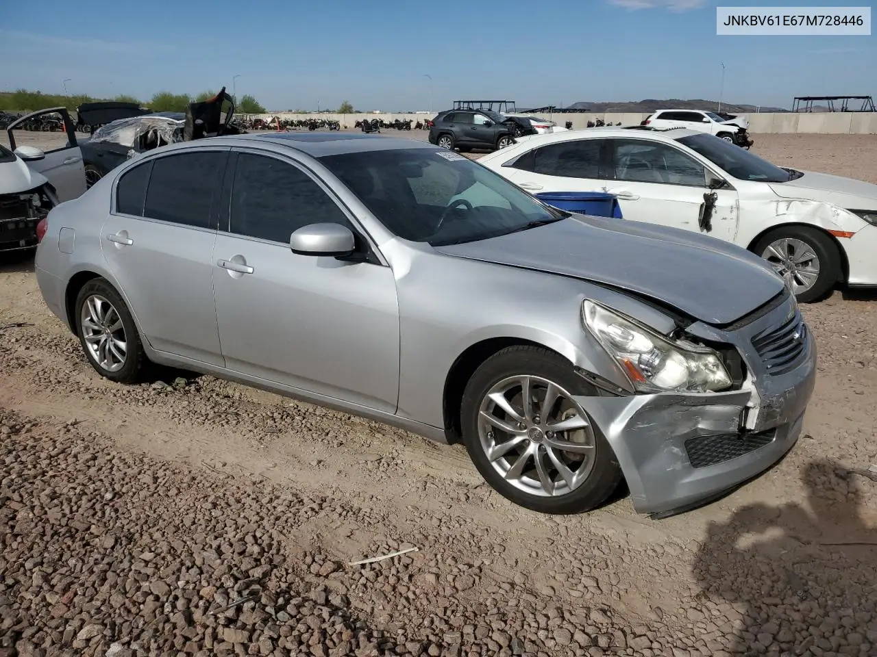 2007 Infiniti G35 VIN: JNKBV61E67M728446 Lot: 55973095