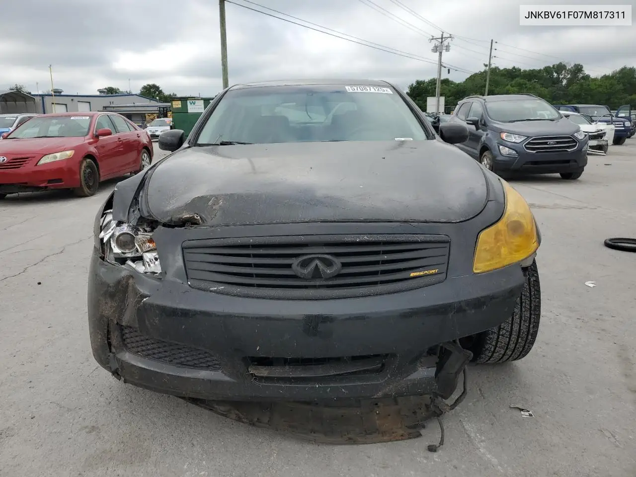 2007 Infiniti G35 VIN: JNKBV61F07M817311 Lot: 57087125