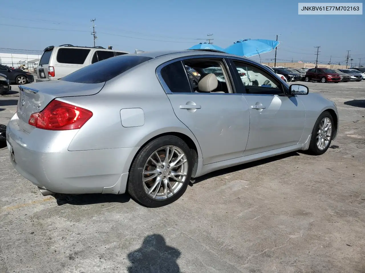 2007 Infiniti G35 VIN: JNKBV61E77M702163 Lot: 63428115