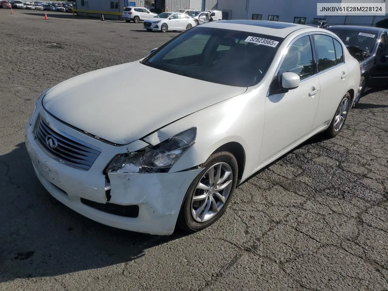 2008 Infiniti G35 VIN: JNKBV61E28M228124 Lot: 52823565