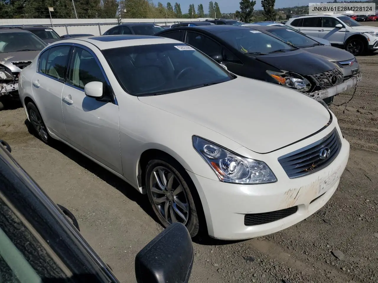 2008 Infiniti G35 VIN: JNKBV61E28M228124 Lot: 52823565