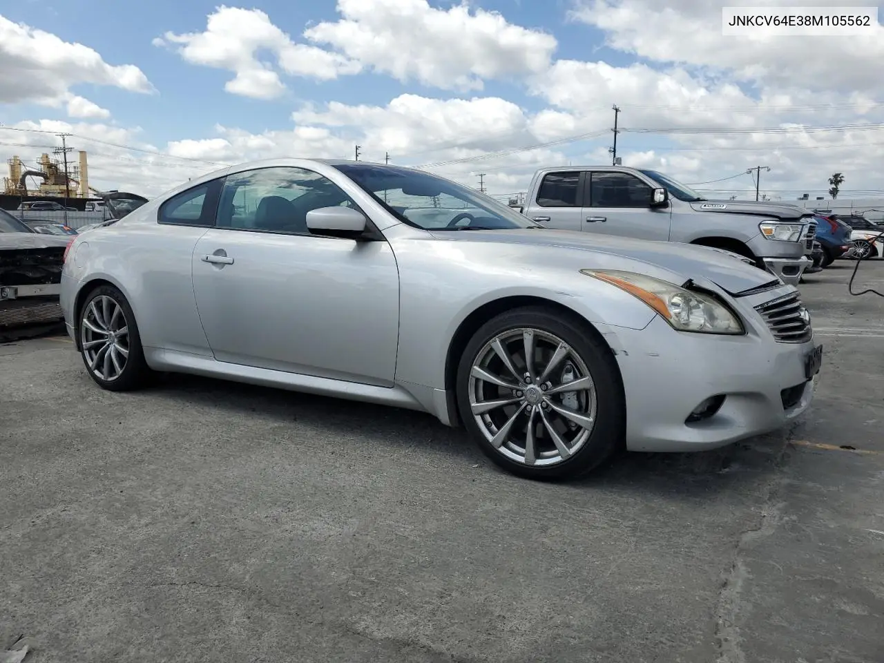 2008 Infiniti G37 Base VIN: JNKCV64E38M105562 Lot: 56551675